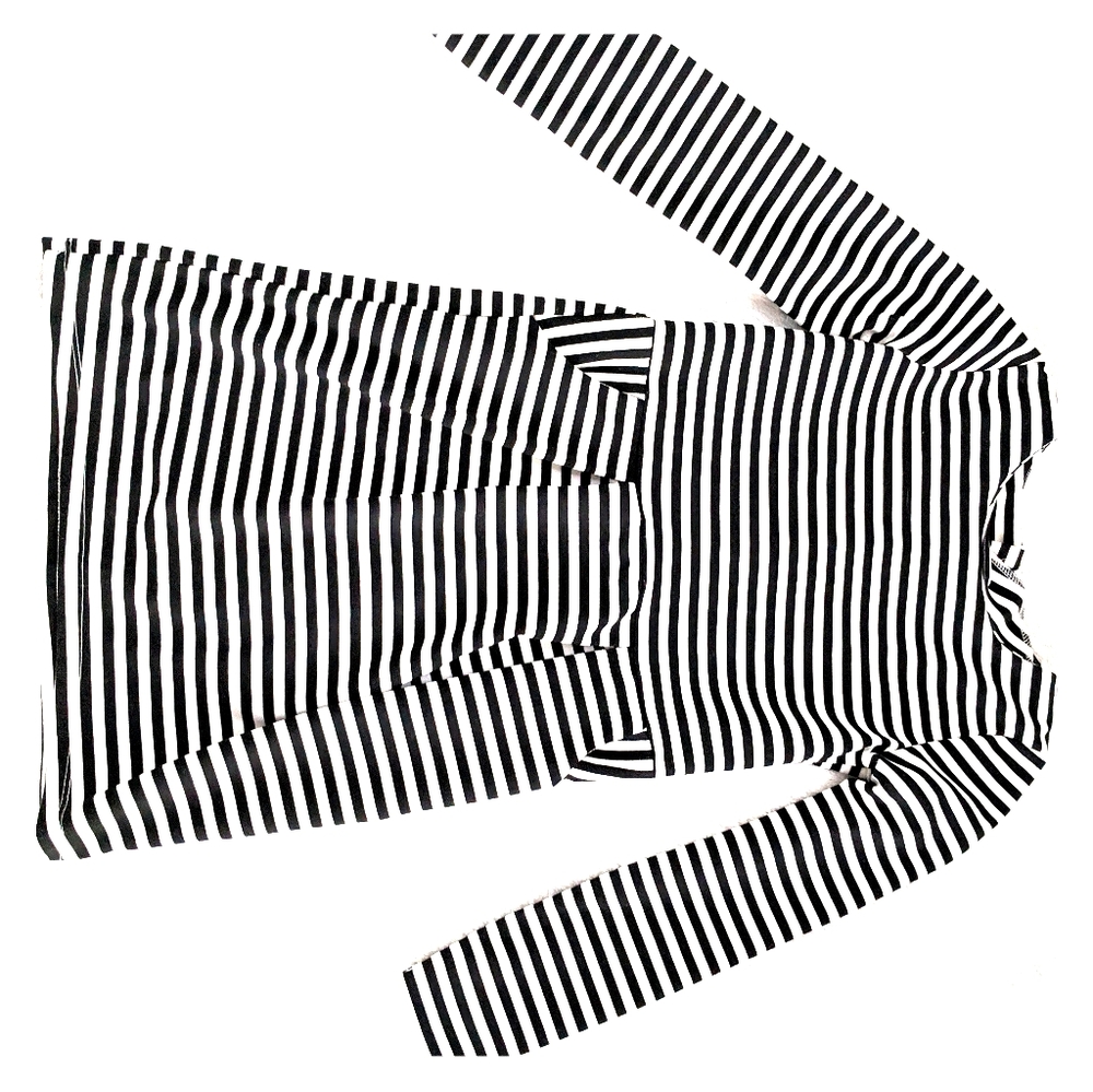 H&M striped long sleeve dress 8-10Y